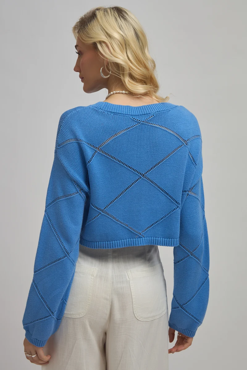 Vihana|100% Cotton Knit Full Sleeve Crop Top