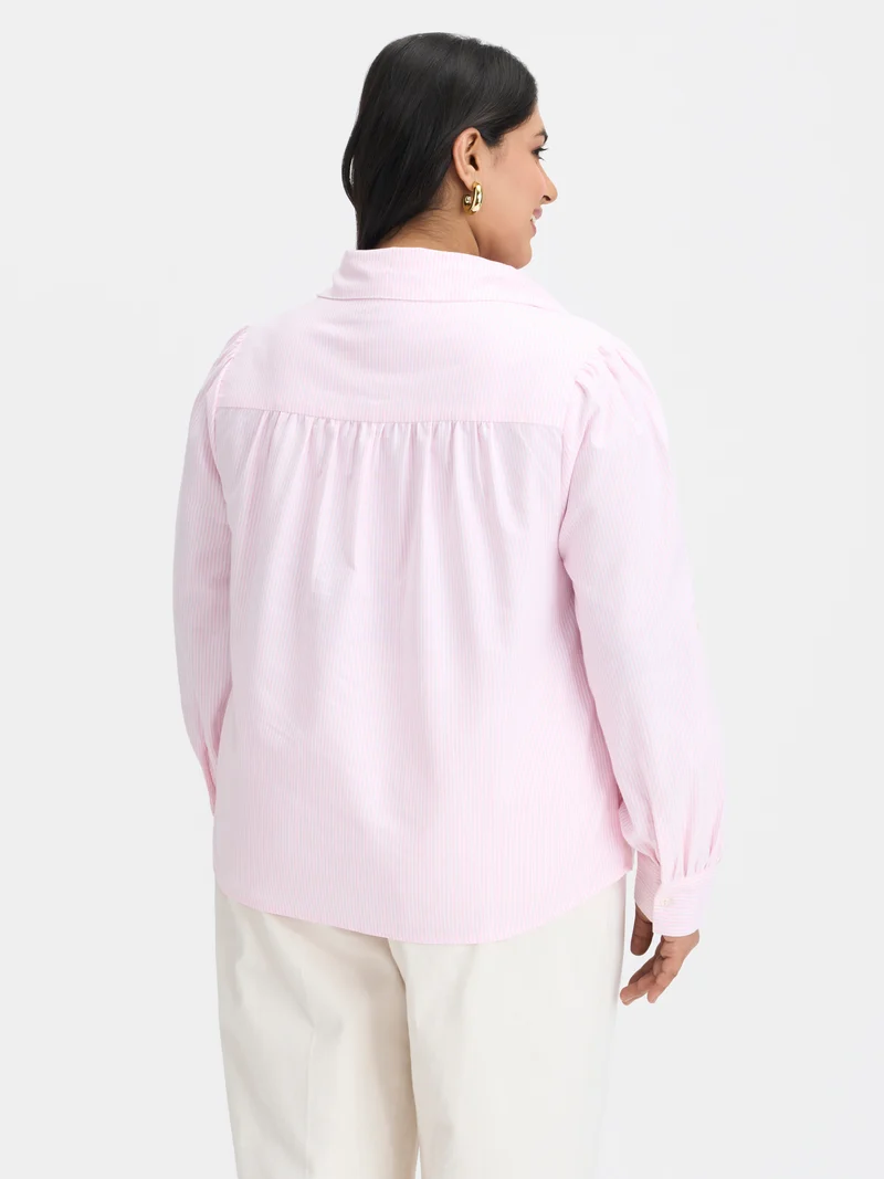 Khloe|100% Cotton Patch Pocket Shirt