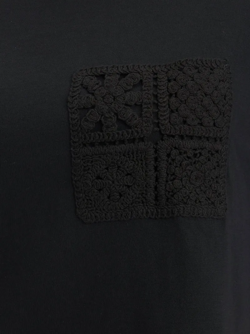 Percy|100% Cotton Crochet Patch Pocket Tee