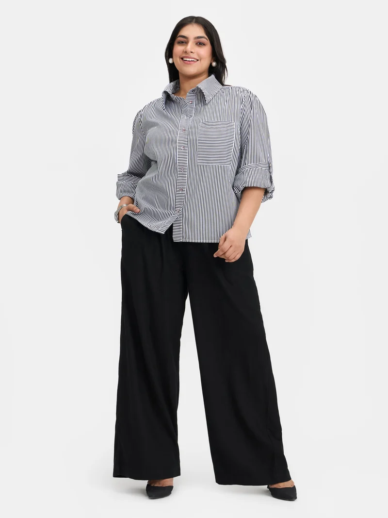 Maliah|100% Cotton Patch Pocket Shirt