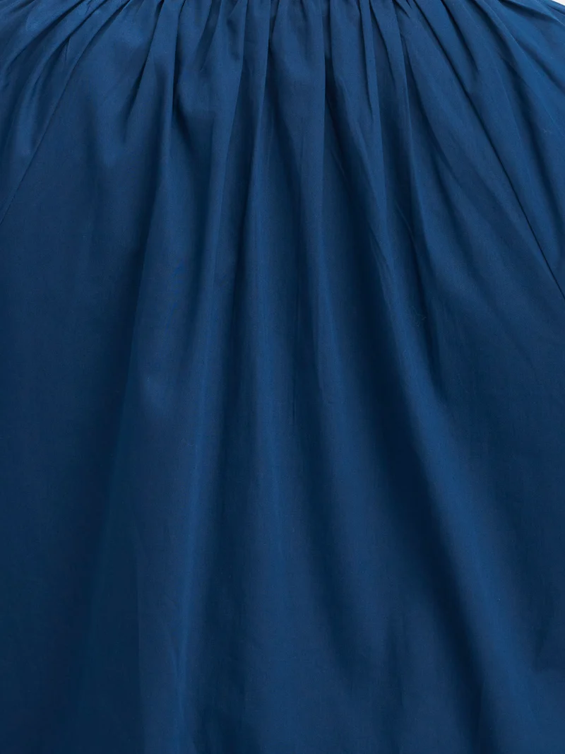 Solace|100% Cotton Tie-Up A-Line Dress