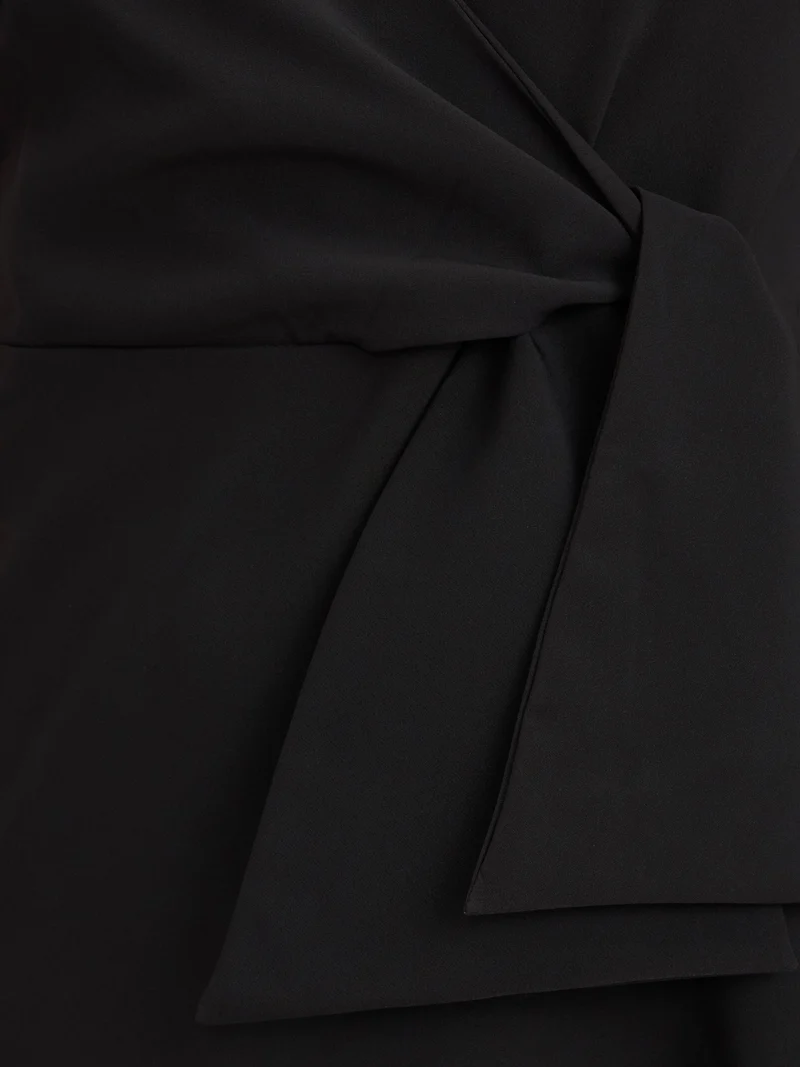 Leya|Satin Front Tie Maxi Dress