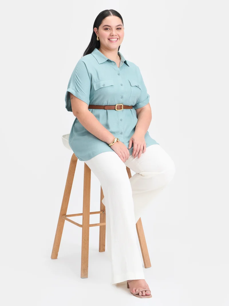 Kaizen|Linen Oversize Shirt