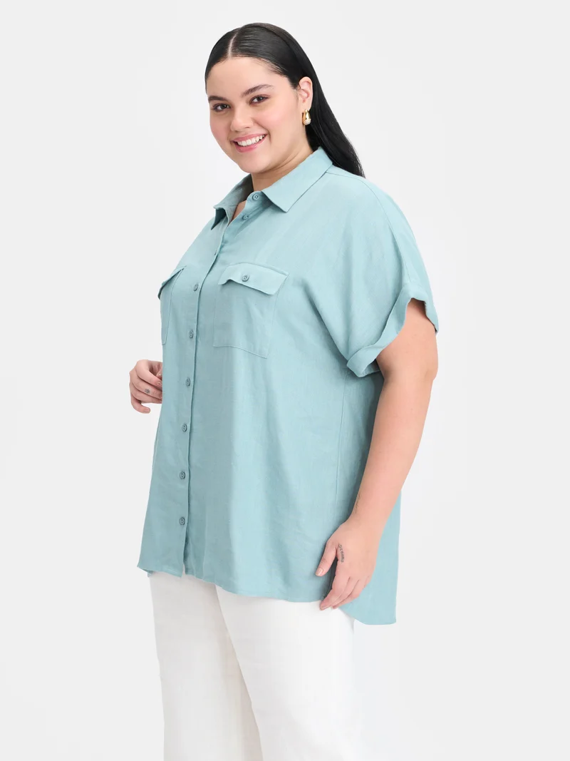 Kaizen|Linen Oversize Shirt