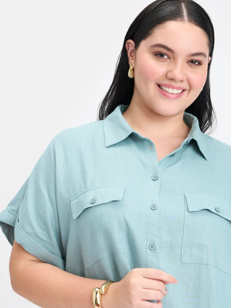 Kaizen|Linen Oversize Shirt