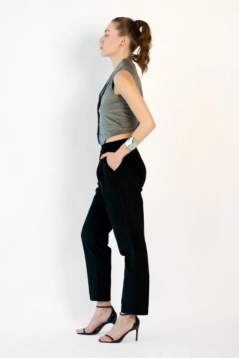 Allie|100% Cotton Buttoned Fitted Style Waistcoat