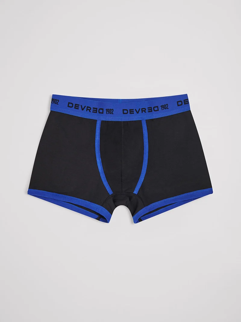 Boxer shorty bicolore en coton
