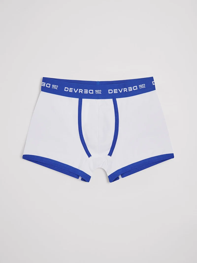 Boxer shorty bicolore en coton
