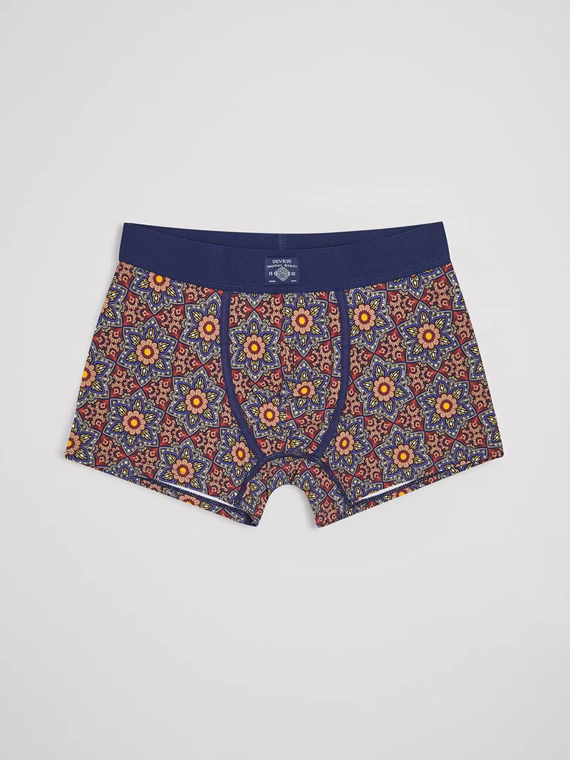 Boxer shorty fantaisie en coton