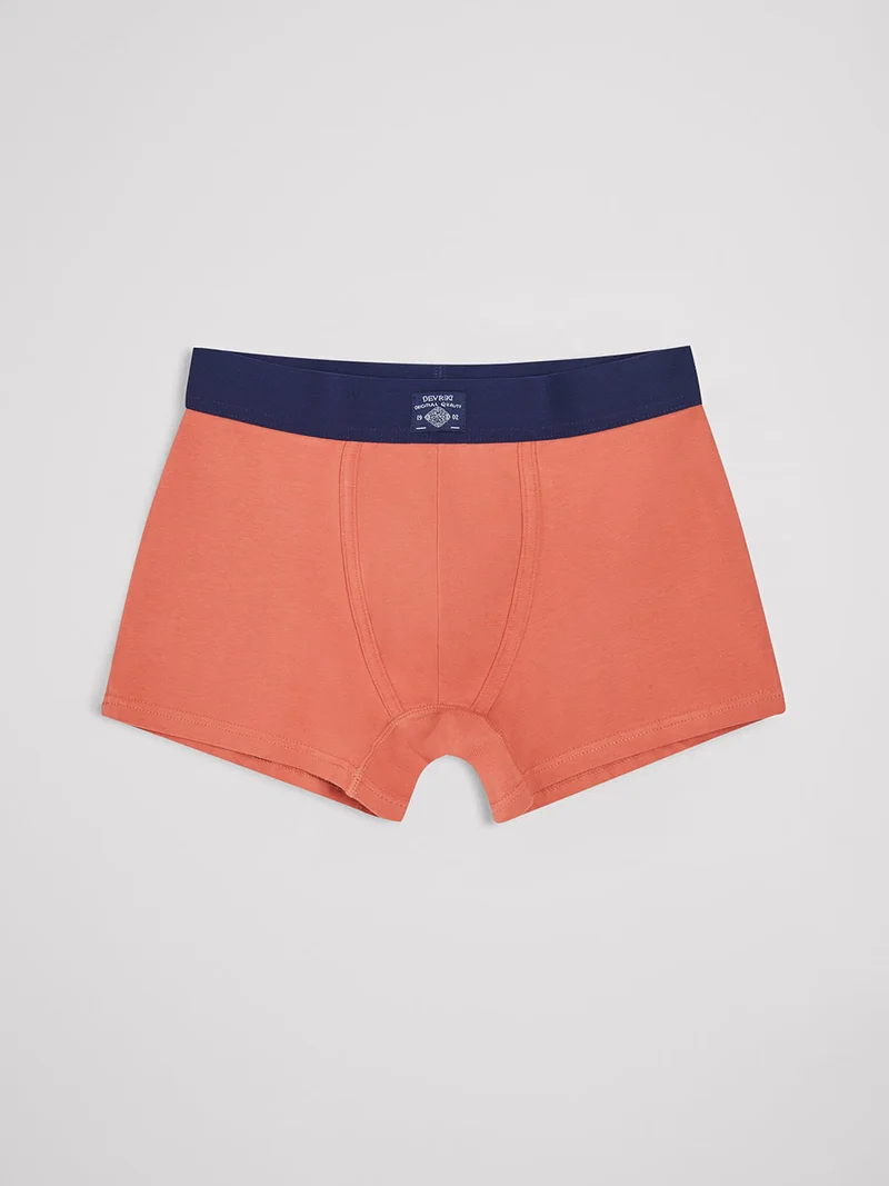 Boxer shorty uni en coton