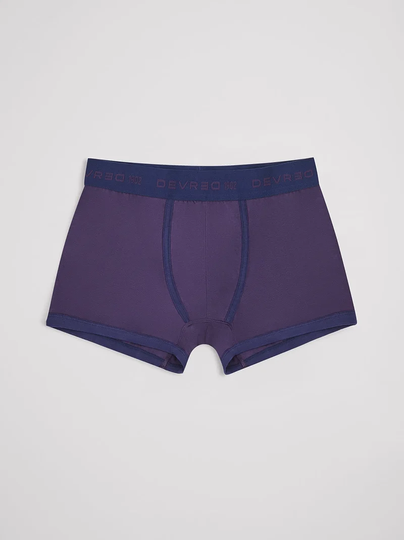 Boxer shorty bicolore en coton