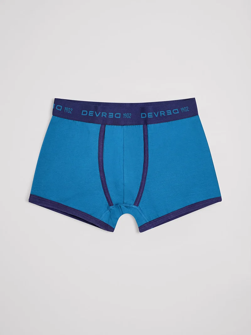 Boxer shorty bicolore en coton