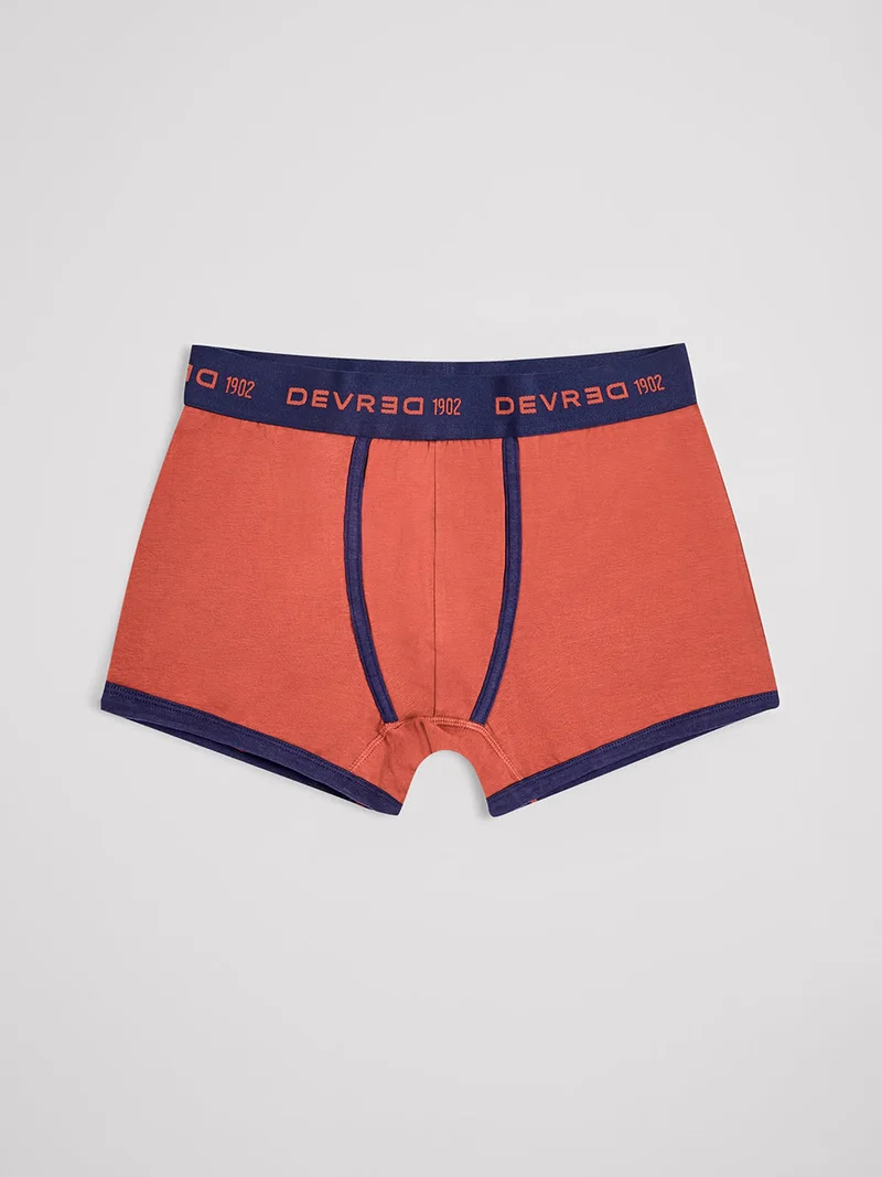 Boxer shorty bicolore en coton
