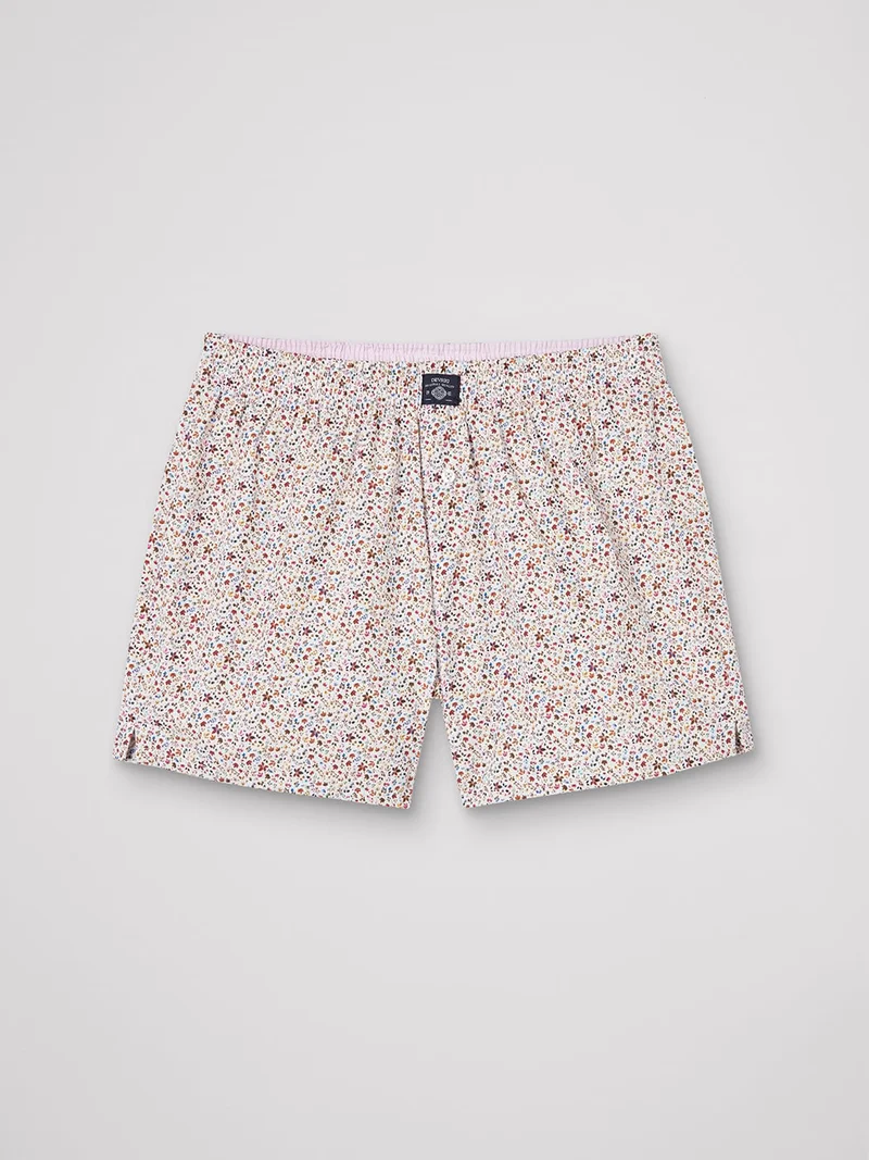 Caleçon fleuri 100% coton