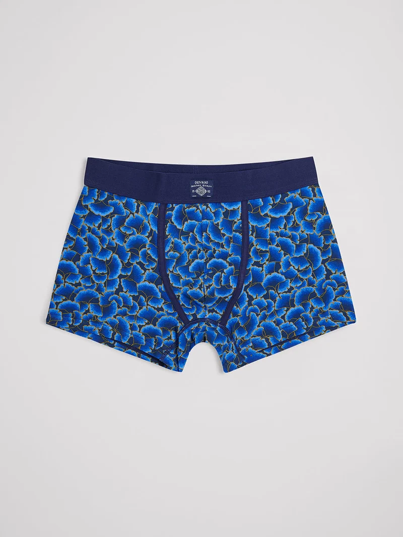 Boxer shorty fleuri en coton