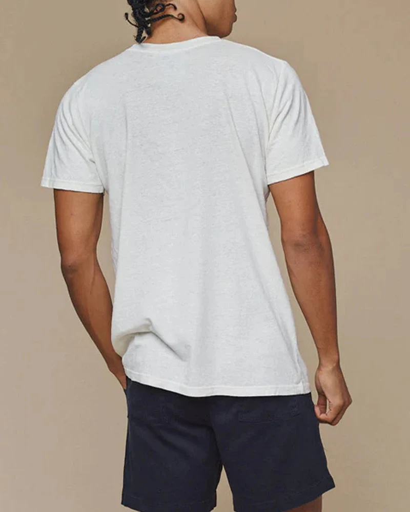 Jungmaven - T-shirt Jung - Blanc Washed