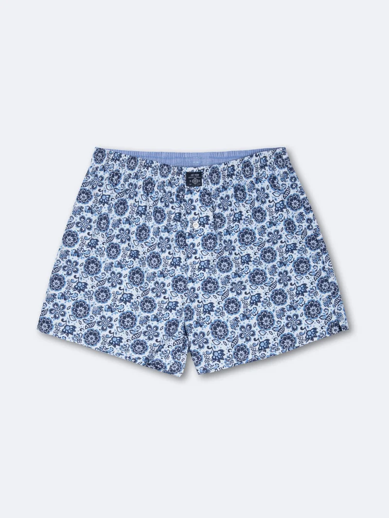 Shorty 100% coton fleuri
