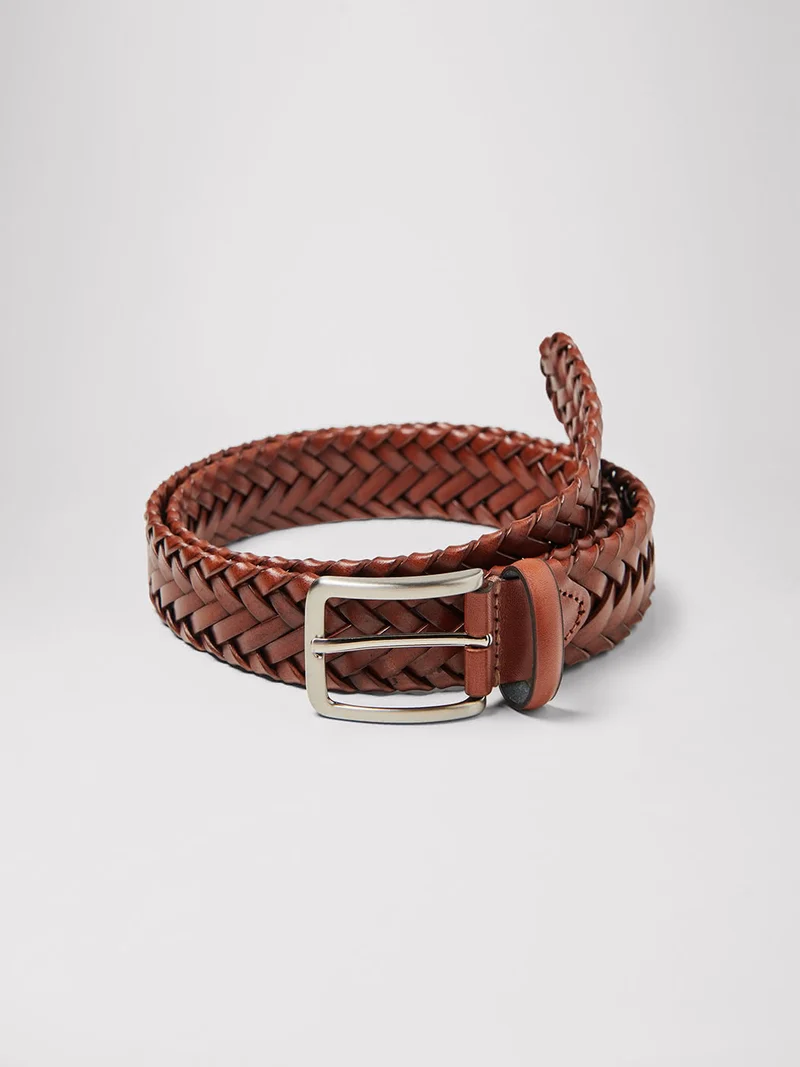 Ceinture bi-matière tressée
