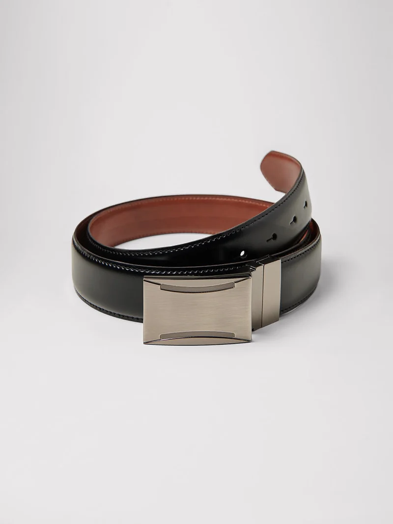 Ceinture réversible en cuir certifié LWG