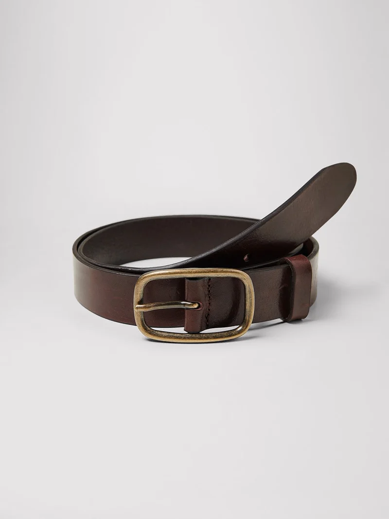 Ceinture en cuir lisse
