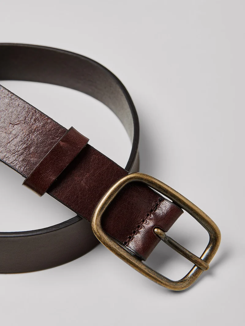 Ceinture en cuir lisse