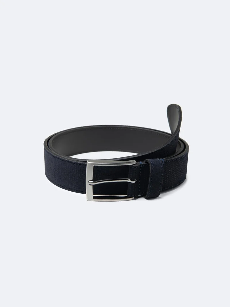 Ceinture en cuir suédé