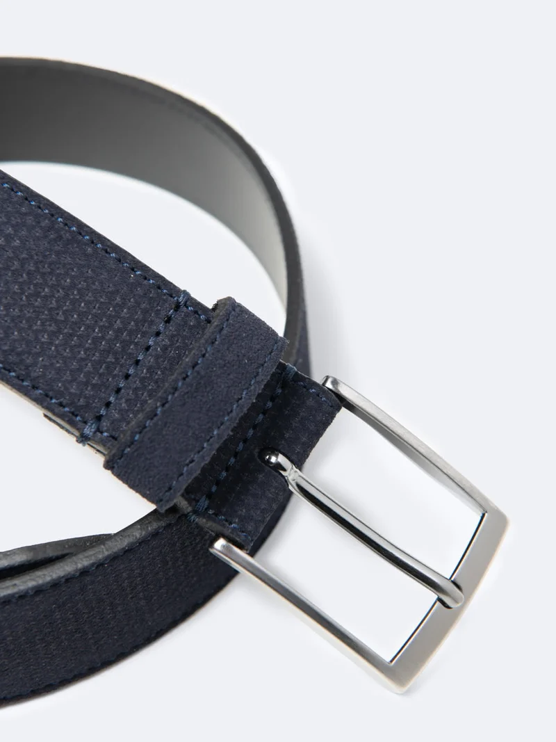 Ceinture en cuir suédé