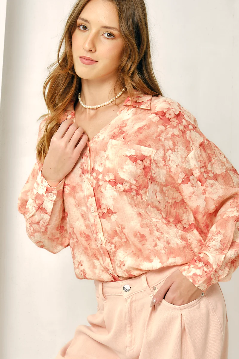 Flavia|Viscose Printed Full Sleeve Shirt