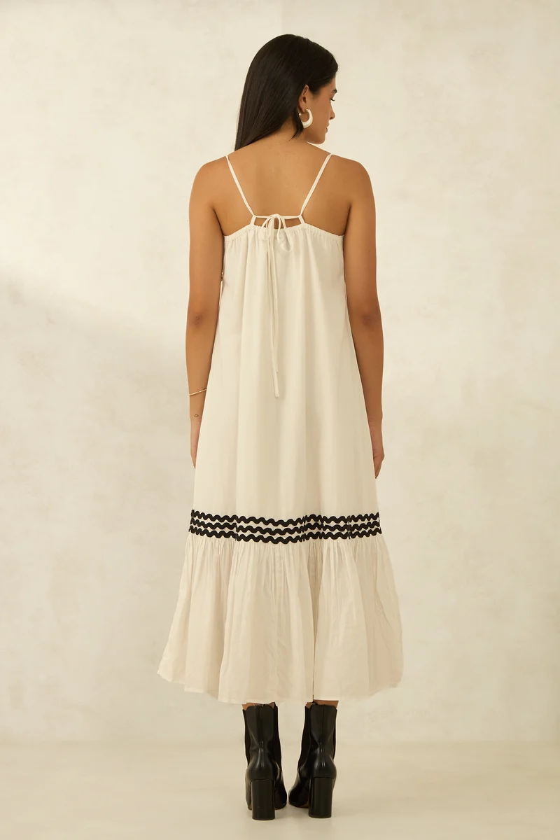 Kehlani|100% Cotton Tiered Maxi Dress