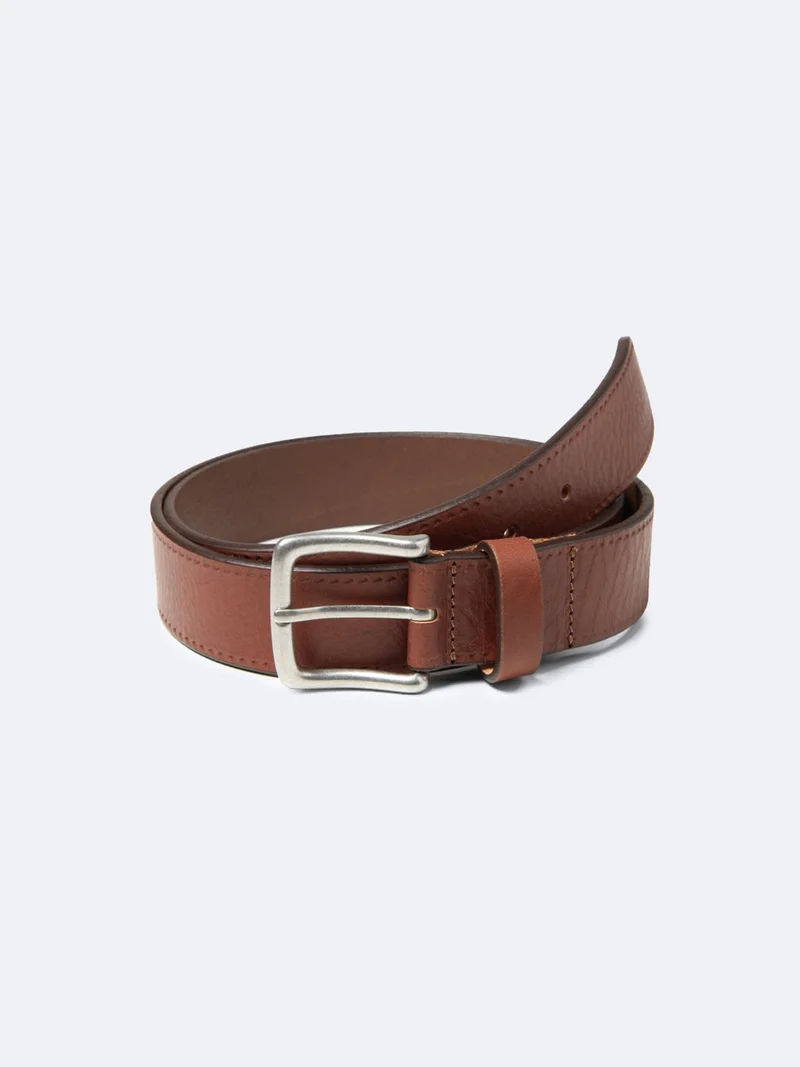 Ceinture en cuir grainé