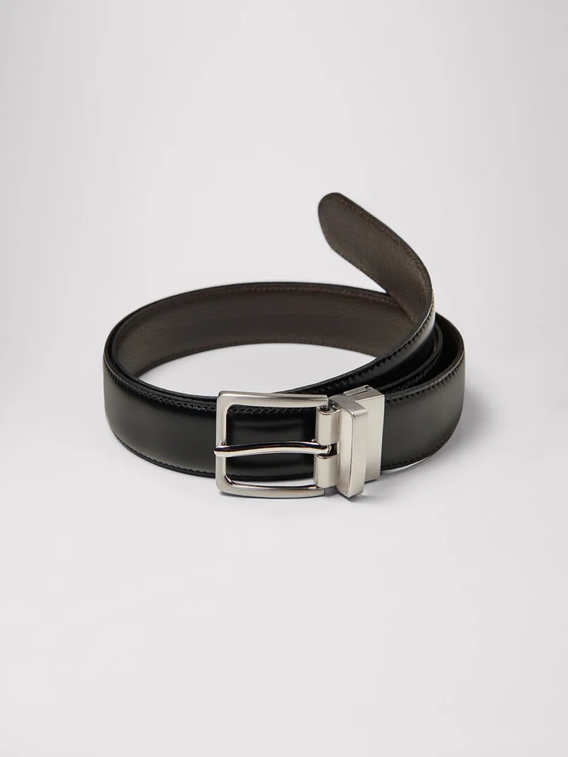Ceinture réversible en cuir certifié LWG