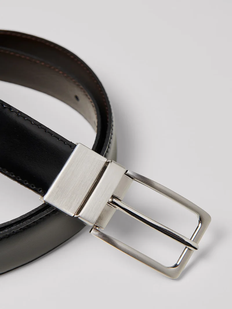 Ceinture réversible en cuir certifié LWG