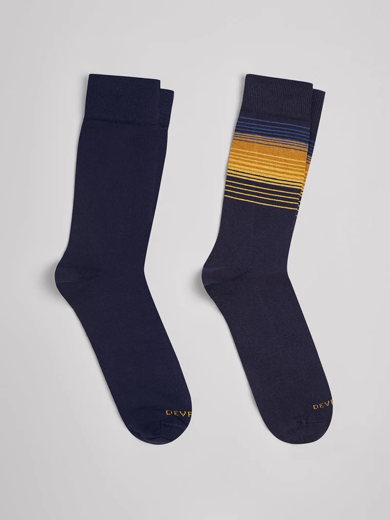 Lot de 2 paires de chaussettes rayées