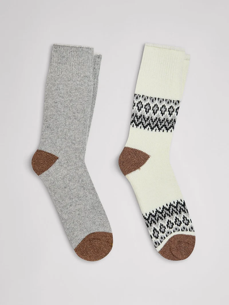 Coffret 2 paires de chaussettes hiver