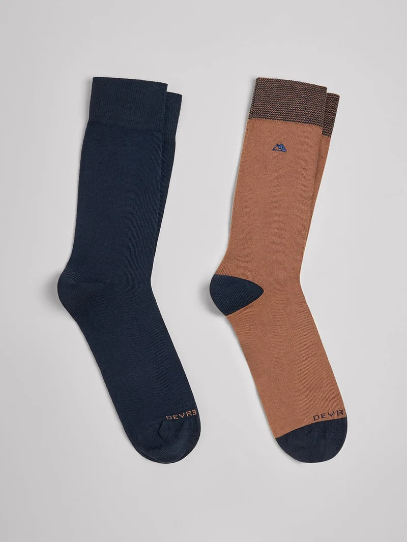 Lot de 2 paires de chaussettes fantaisie