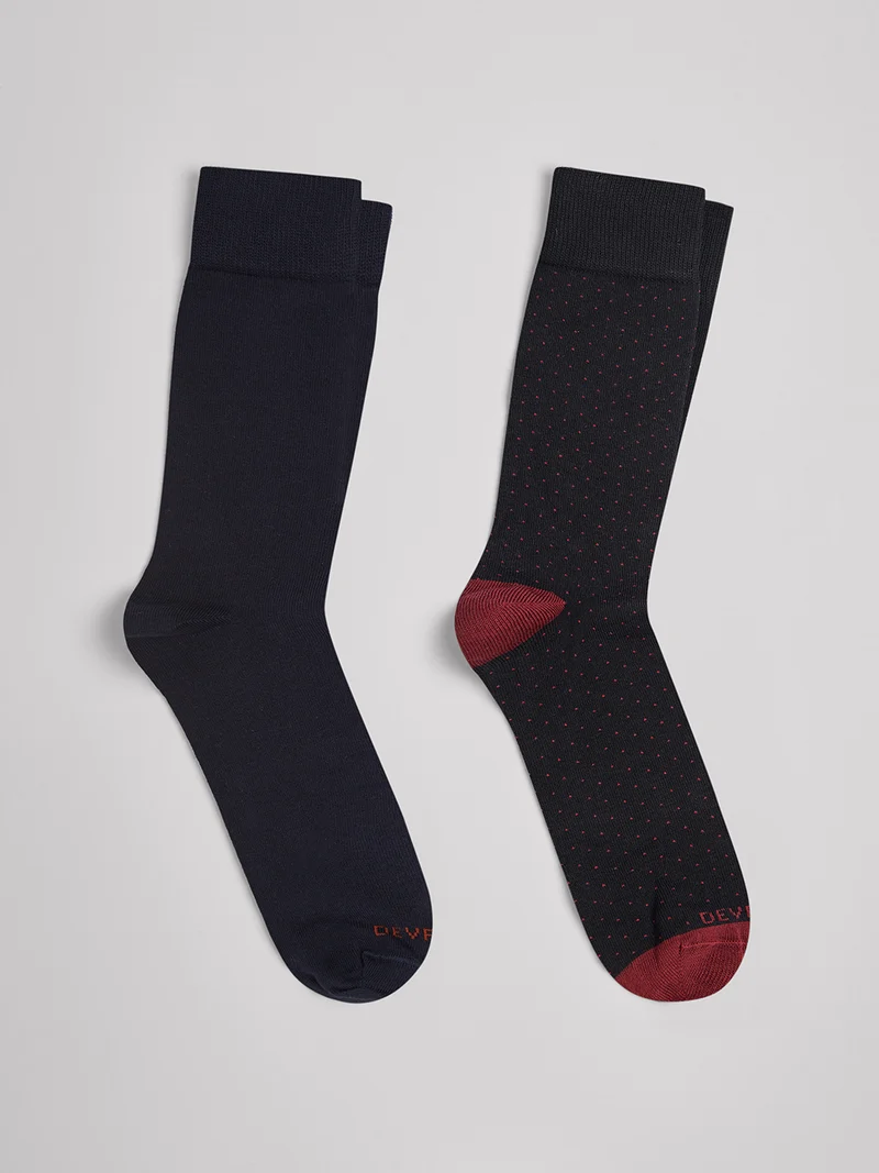 Lot de 2 paires de chaussettes fantaisie