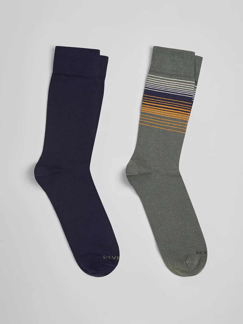 Lot de 2 paires de chaussettes rayées