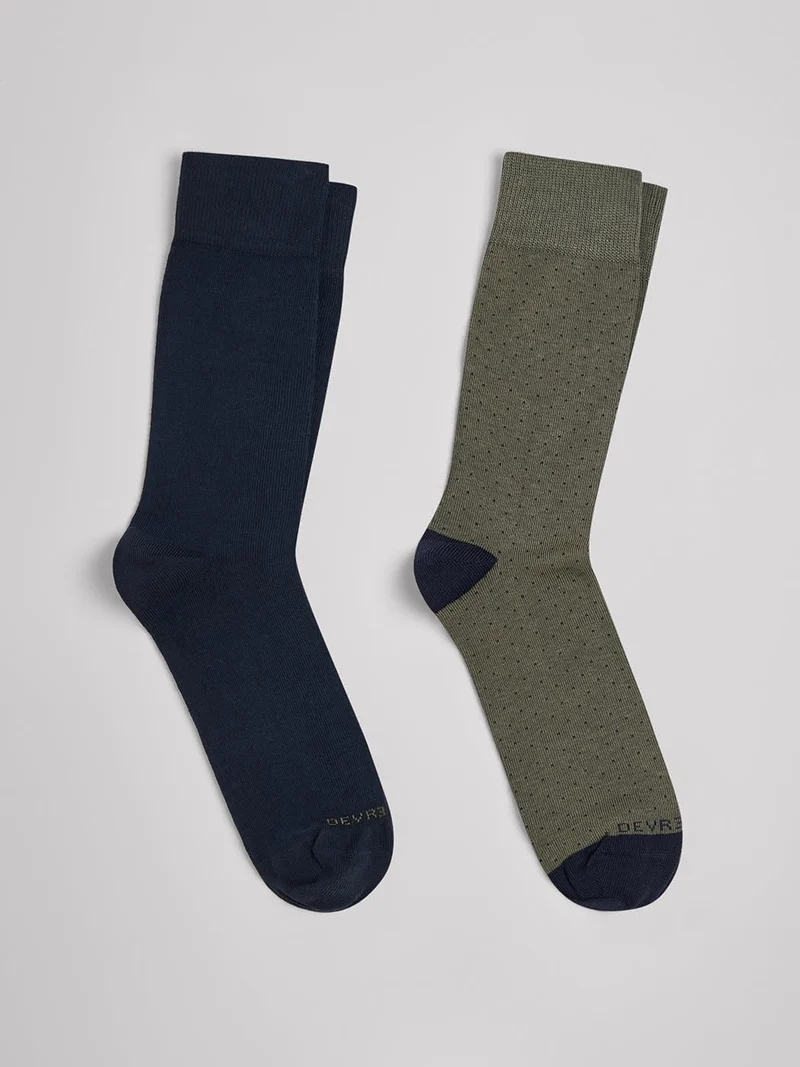 Lot de 2 paires de chaussettes fantaisie