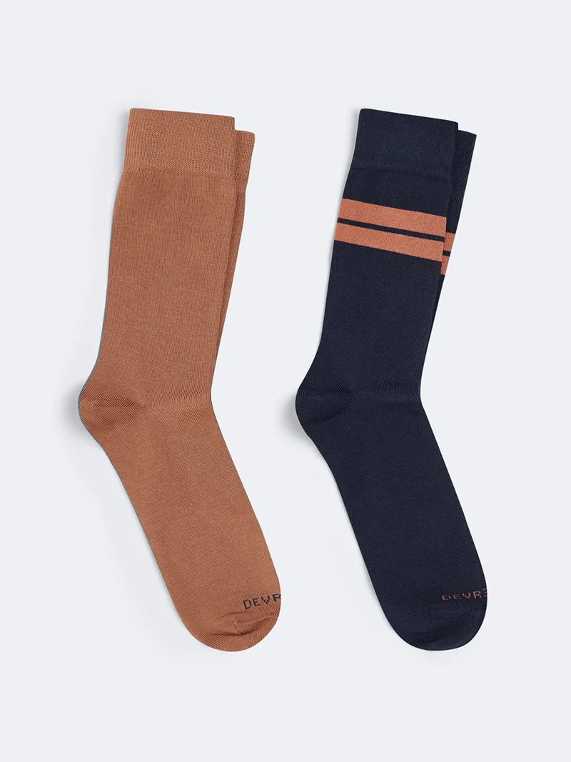 Chaussettes en coton bio rayé