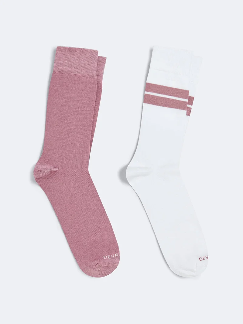 Chaussettes en coton bio rayé