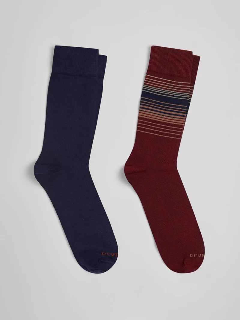 Lot de 2 paires de chaussettes rayées