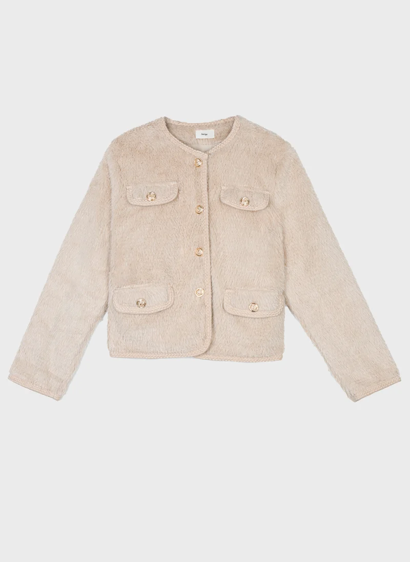 VESTE CATHIE ecru