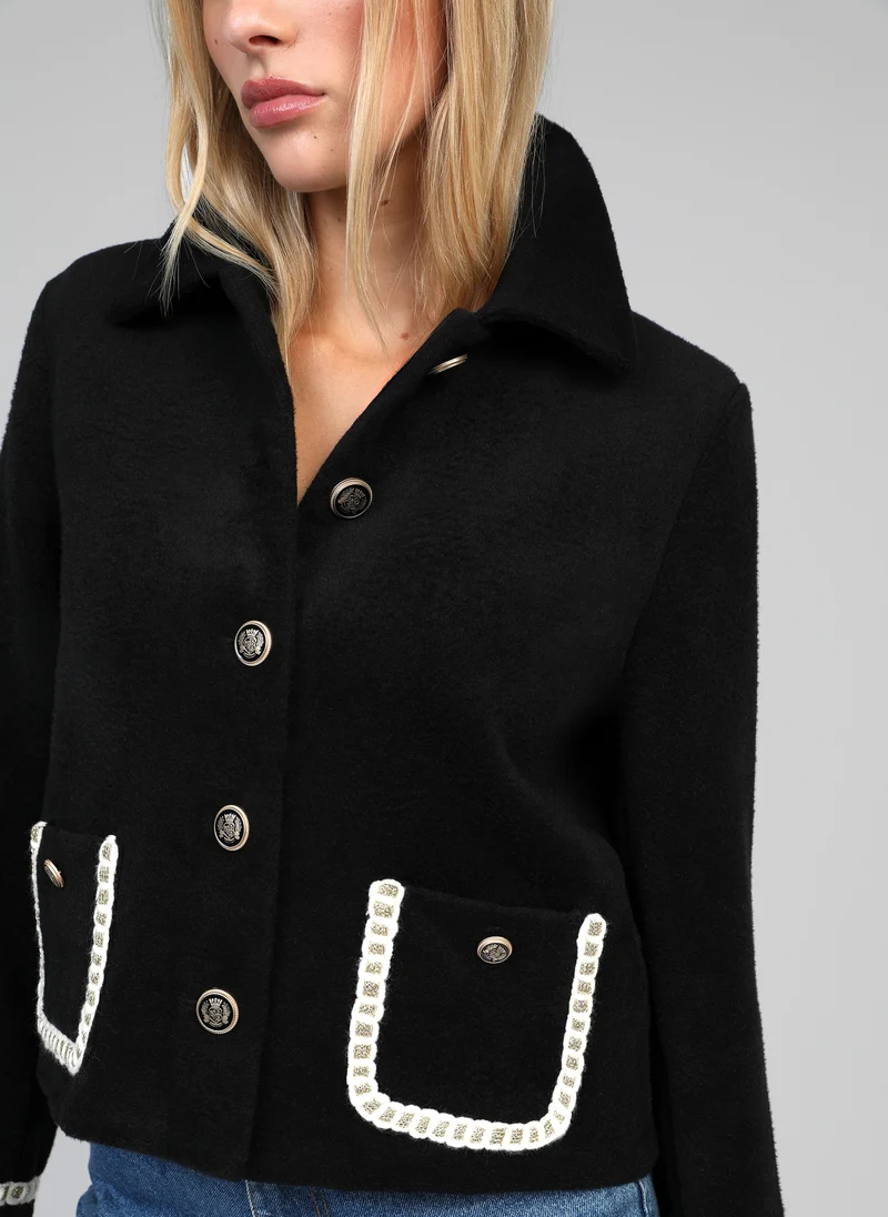 VESTE HONORE noir
