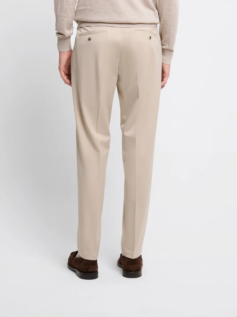 Chino taille semi-élastiquée