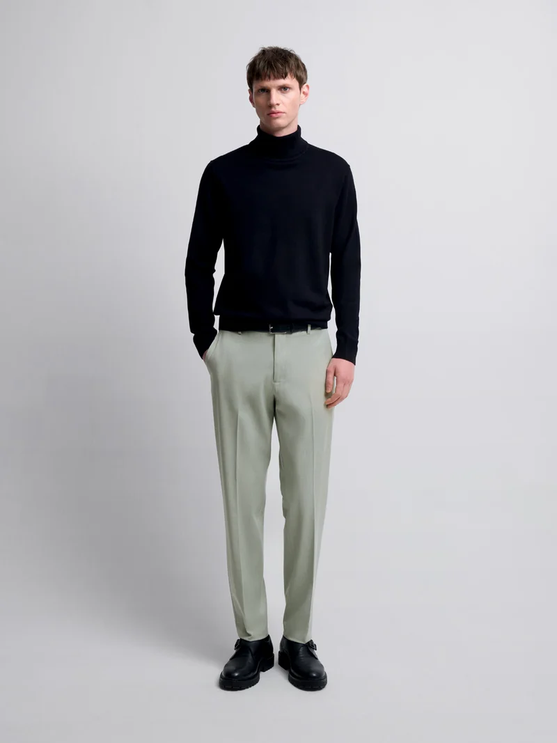 Chino taille semi-élastiquée