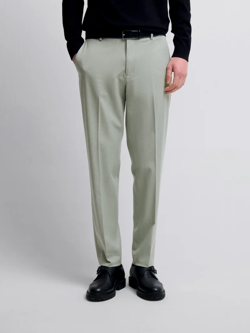 Chino taille semi-élastiquée