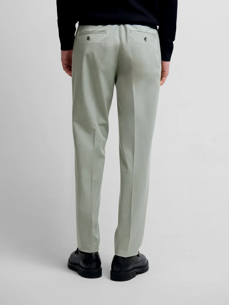 Chino taille semi-élastiquée
