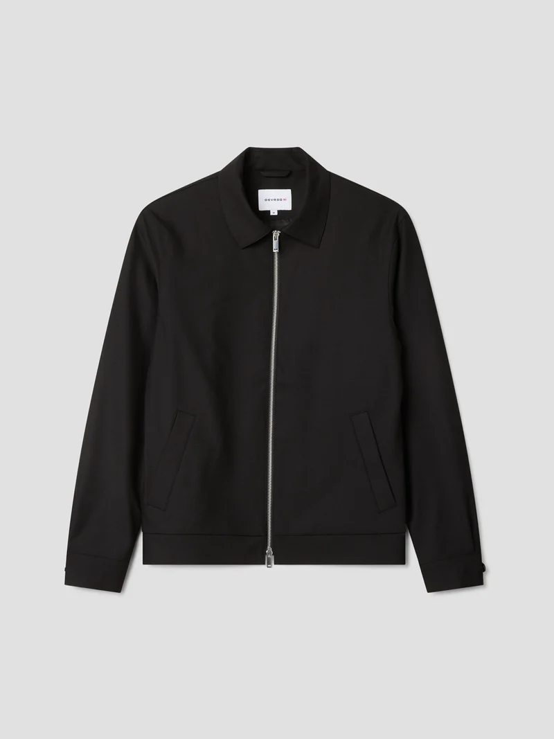 Veste regular col montant