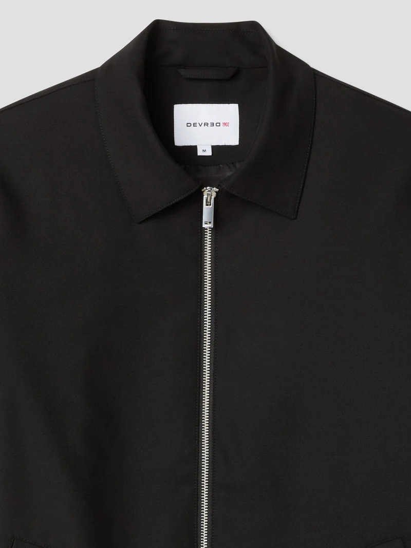 Veste regular col montant