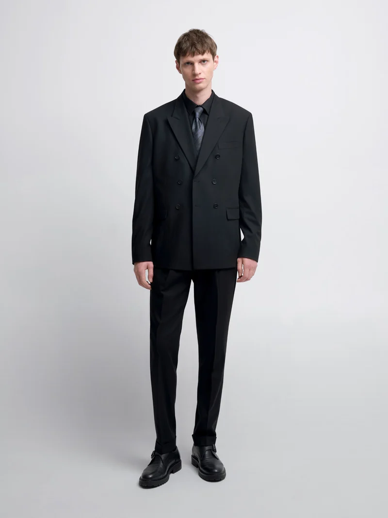 Pantalon de costume slim à pinces